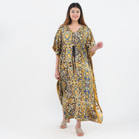 TAMSY, 100% RAYON ,KAFTAN, SIZE-ONE SIZE, COLOR- YELLOW