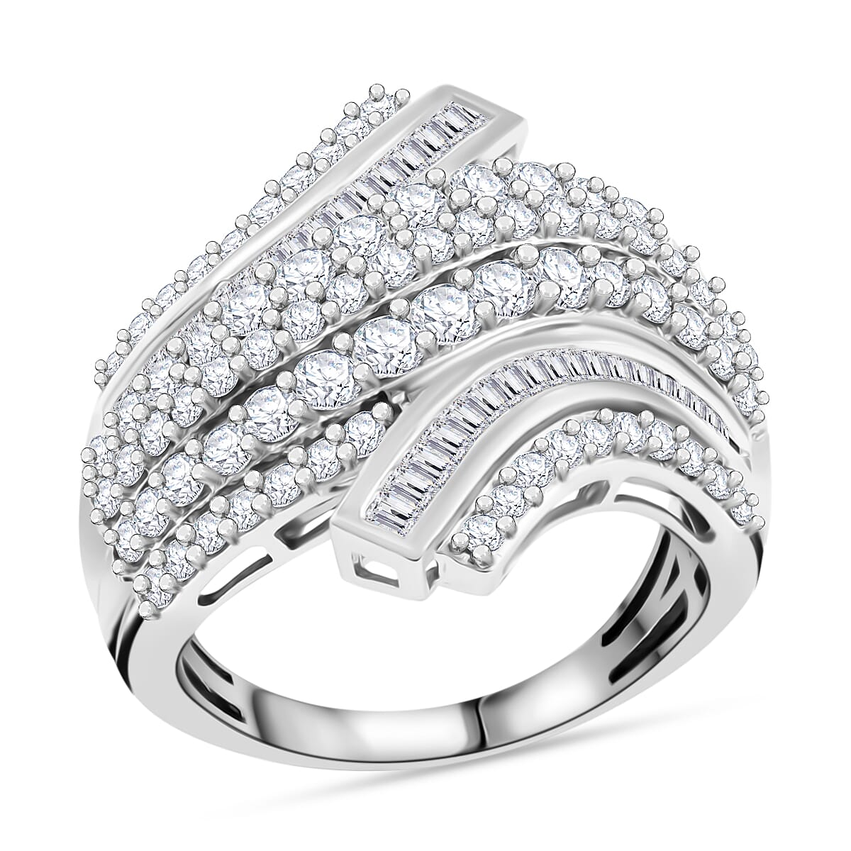 Diamond Sparkle Ring in 10K White Gold