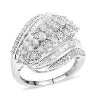 10K White Gold G-H I3 Diamond Ring