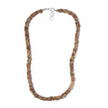 Golden Zircon Chips Necklace 20 Inches in Sterling Silver 220.40 ctw - Sticky add to cart bar