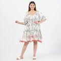 Tamsy Off White Color Kaftan with Doori and Tassel - One Size Fits Most - Sticky add to cart bar