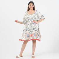 Tamsy Off White Color Kaftan with Doori and Tassel - One Size Fits Most