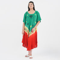 Tamsy, 100% RAYON,UMBRELLA DRESS , SIZE- ONE SIZE MISSY, COLOR- MULTICOLOR