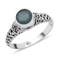 BALI LEGACY Socoto Emerald Weave Theme Ring in Sterling Silver 1.55 ctw - Sticky add to cart bar