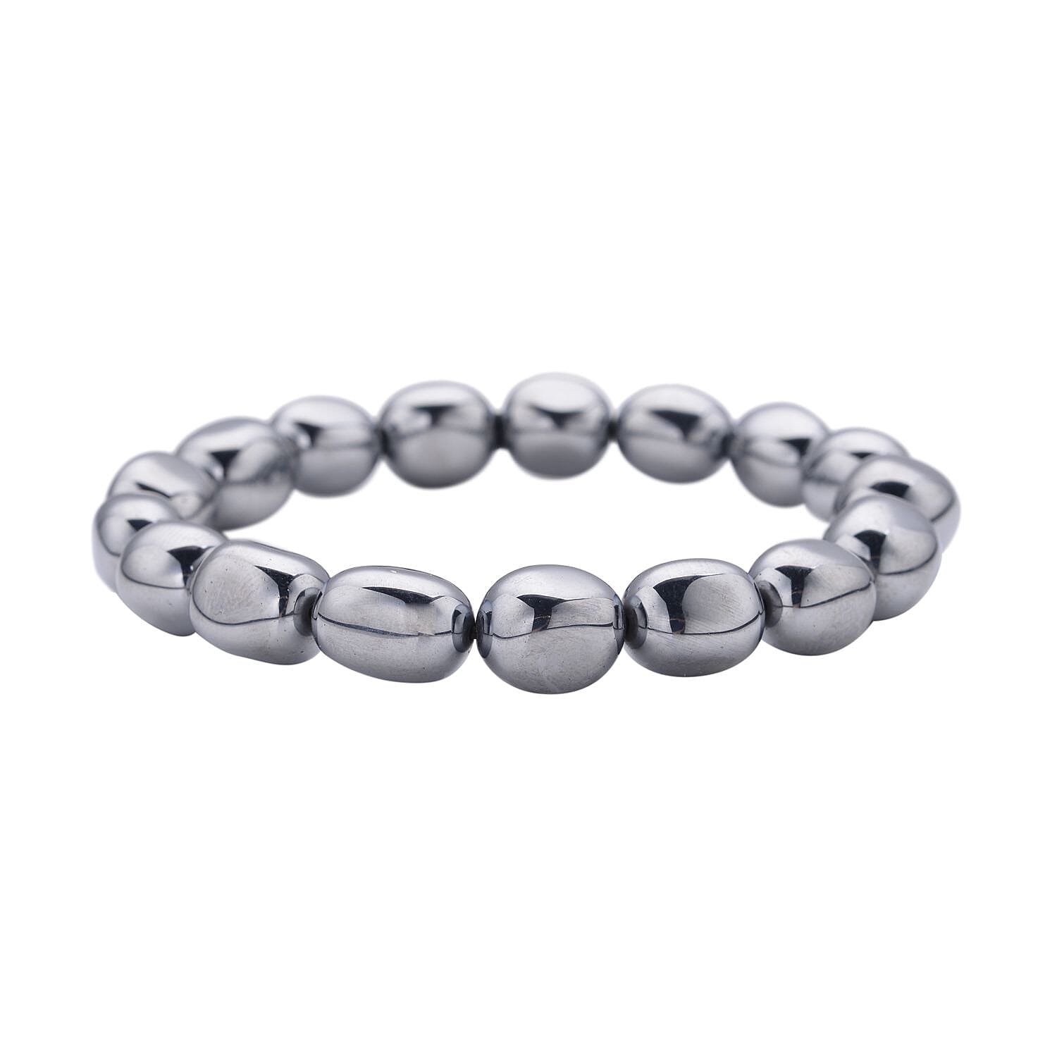 Terahertz Trapezoid Beaded Stretch Bracelet 128.50 ctw