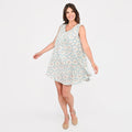 TAMSY, 100% RAYON, DRESS, SIZE- ONE SIZE MISSY, COLOR- YELLOW - Sticky add to cart bar