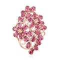 Orissa Rhodolite Garnet Floral Pendant in Vermeil Rose Gold Over Sterling Silver 7.00 ctw - Sticky add to cart bar