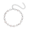 Golden Freshwater Cultured Pearl Anklet (8-10 In) in Silvertone - Sticky add to cart bar