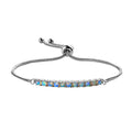 Ethiopian Welo Opal Bolo Bracelet in Stainless Steel 0.85 ctw - Sticky add to cart bar