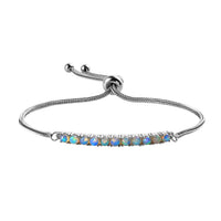 Ethiopian Welo Opal Bolo Bracelet in Stainless Steel 0.85 ctw