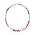 Multi Moonstone Beaded Necklace 20 Inches in Rhodium Over Sterling Silver 260.00 ctw - Sticky add to cart bar