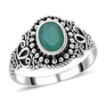 BALI LEGACY Socoto Emerald Ring in Sterling Silver (Size 10.0) 1.75 ctw - Sticky add to cart bar