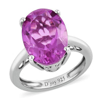 Patroke Quartz Solitaire Ring in Platinum Over Sterling Silver 6.15 ctw
