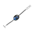 Ankur Treasure Chest Artisan Crafted Malagasy Labradorite Bracelet in Sterling Silver (7.25 In) 76.60 ctw - Sticky add to cart bar