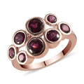 Orissa Rhodolite Garnet Ring in Vermeil Rose Gold Over Sterling Silver (Size 10.0) 2.75 ctw - Sticky add to cart bar