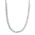 Premium Ethiopian Welo Opal Necklace 18 Inches in Platinum Over Sterling Silver 10.10 ctw - Sticky add to cart bar