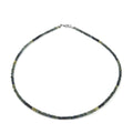 Parti Sapphire Beaded Necklace 18 Inches in Sterling Silver 45.00 ctw - Sticky add to cart bar