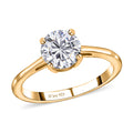 Moissanite VS-EF Solitaire Ring in Platinum Over Sterling Silver 1.00 ctw - Sticky add to cart bar