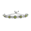 Mojave Green Turquoise Bolo Bracelet in Stainless Steel 4.90 ctw - Sticky add to cart bar