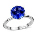 RHAPSODY 950 Platinum AAAA Tanzanite Solitaire Ring 4.65 Grams 3.10 ctw - Sticky add to cart bar