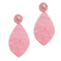 Handcrafted Peach Seed Beaded Fish Eye Theme Earrings in Goldtone - Sticky add to cart bar