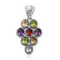 Amethyst Pendant in Stainless Steel - Sticky add to cart bar