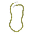 Peridot Chips Twisted Necklace 20 Inches in Platinum Over Sterling Silver 200.00 ctw - Sticky add to cart bar