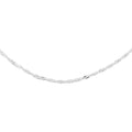 Sterling Silver 1.7mm Singapore Chain Bolo Adjustable Necklace 24 Inches 3.15 Grams - Sticky add to cart bar
