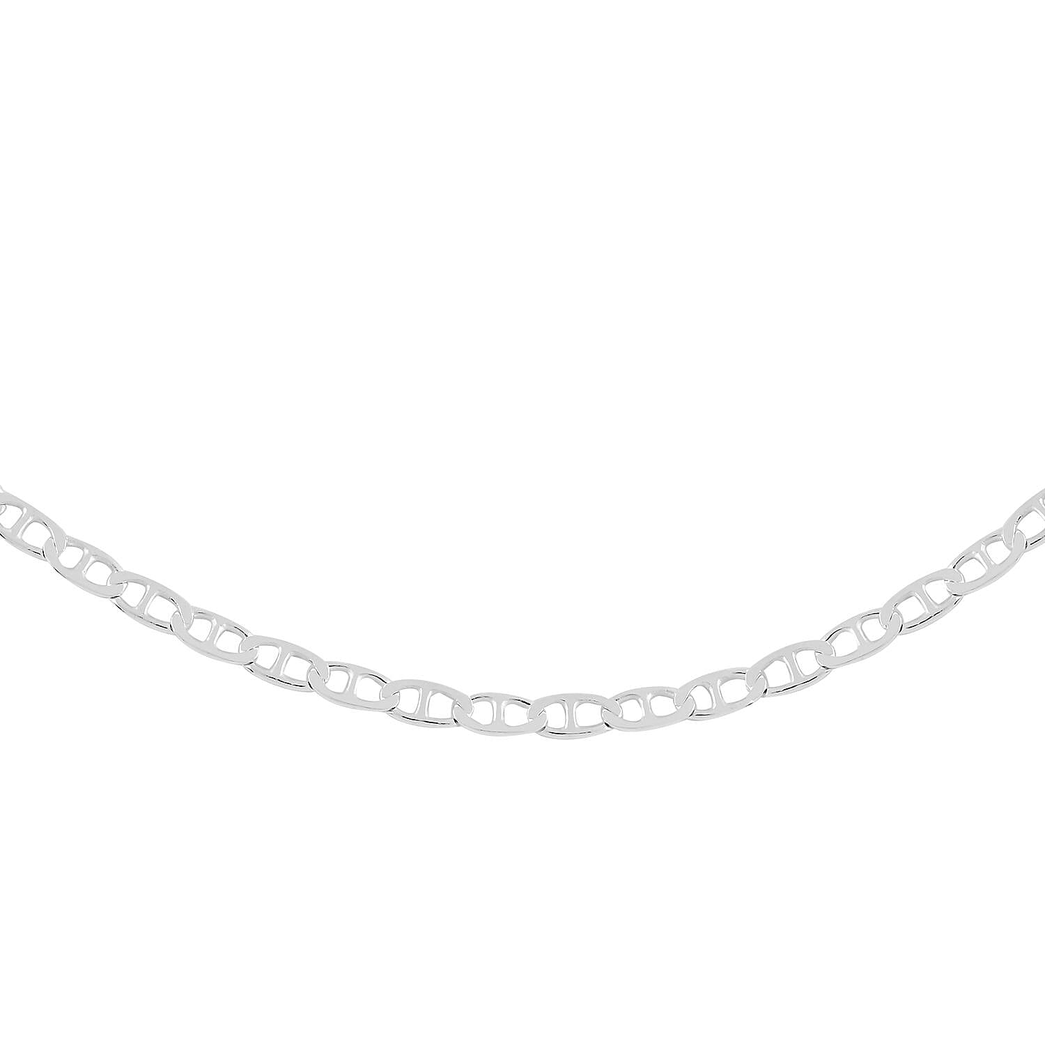 Sterling Silver 1.6mm Marina Chain Necklace 24 Inches 2.15 Grams