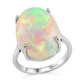 Certified & Appraised ILIANA 18K Yellow Gold AAA Ethiopian Welo Opal Ring (2.75 g) 8.35 ctw - Sticky add to cart bar