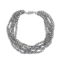 Malagasy Labradorite Chips Twisted Bracelet in Platinum Over Sterling Silver (7.25 In) 44.25 ctw - Sticky add to cart bar