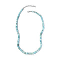 Larimar Beaded Necklace 18-20 Inches in Rhodium Over Sterling Silver 148.85 ctw - Sticky add to cart bar