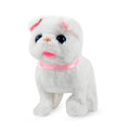 White Electric Walking Plush Cat (6.3"x6.3"x2.8'') Battery 2xAA (Not Included) - Sticky add to cart bar