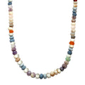 Multi Opal 83.15 ctw Beaded Necklace 18-20 Inches in Sterling Silver - Sticky add to cart bar