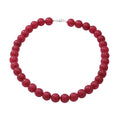 Ruby Quartz Beaded Necklace 18 Inches in Sterling Silver 300.00 ctw - Sticky add to cart bar