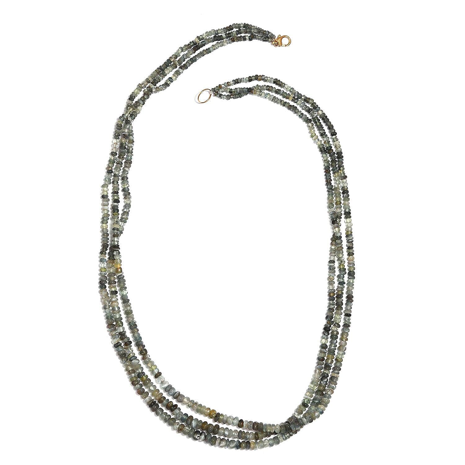 Luxoro 10K Yellow Gold AAA Narsipatnam Alexandrite Beaded Necklace 18 Inches 120.00 ctw