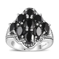 Natural Thai Black Spinel Ring in Stainless Steel (Size 10.0) 5.35 ctw - Sticky add to cart bar