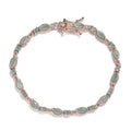 Grandidierite Bracelet in Vermeil Rose Gold Over Sterling Silver (7.25 In) 4.15 ctw - Sticky add to cart bar
