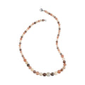 Multi Color Moonstone Beaded Necklace 20 Inches in Rhodium Over Stainless Steel 180.50 ctw - Sticky add to cart bar