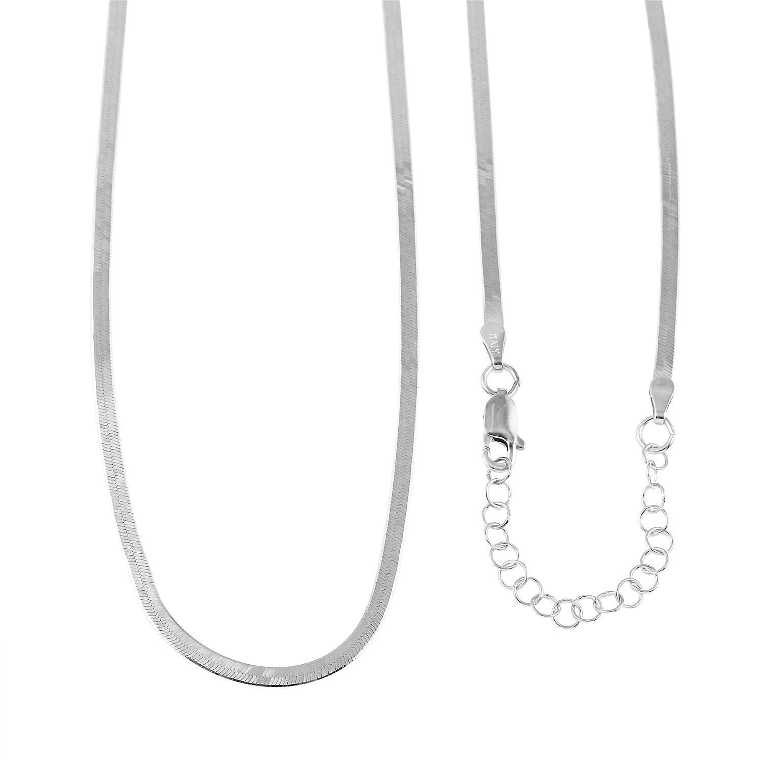 Italian Sterling Silver Necklace (18 Inches) (3.50 g)