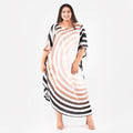 TAMSY,100% POLYESTER, KAFTAN, SIZE- ONE SIZE, COLOR-BROWN - Sticky add to cart bar
