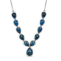 Table Mountain Shadowkite 41.33 ctw Necklace in Platinum Over Sterling Silver 18 Inches