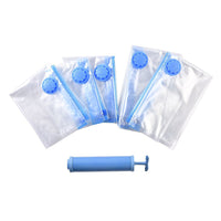 Vacuum Compression Storage Bags with Hand Pump - 5 Packs in 2 Sizes