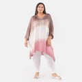 TAMSY, 100% RAYON, TUNIC, SIZE- ONE SIZE , COLOR- BURGUNDY - Sticky add to cart bar