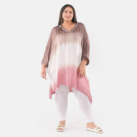 TAMSY, 100% RAYON, TUNIC, SIZE- ONE SIZE , COLOR- BURGUNDY