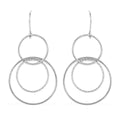 Sterling Silver Circle Dangle Earrings 2.75 Grams - Sticky add to cart bar