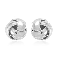 Sterling Silver Knot Earrings 2.40 Grams