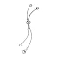 Simulated Diamond Bolo Extender Box Chain with Lobster Lock in Rhodium Over Stainless Steel 0.40 ctw - Sticky add to cart bar