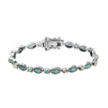 Premium Grandidierite and Premium Ethiopian Welo Opal Bracelet in Platinum Over Sterling Silver (6.50 In) 9.70 Grams 4.35 ctw - Sticky add to cart bar