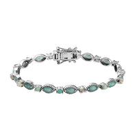 Premium Grandidierite and Premium Ethiopian Welo Opal Bracelet in Platinum Over Sterling Silver (6.50 In) 9.70 Grams 4.35 ctw